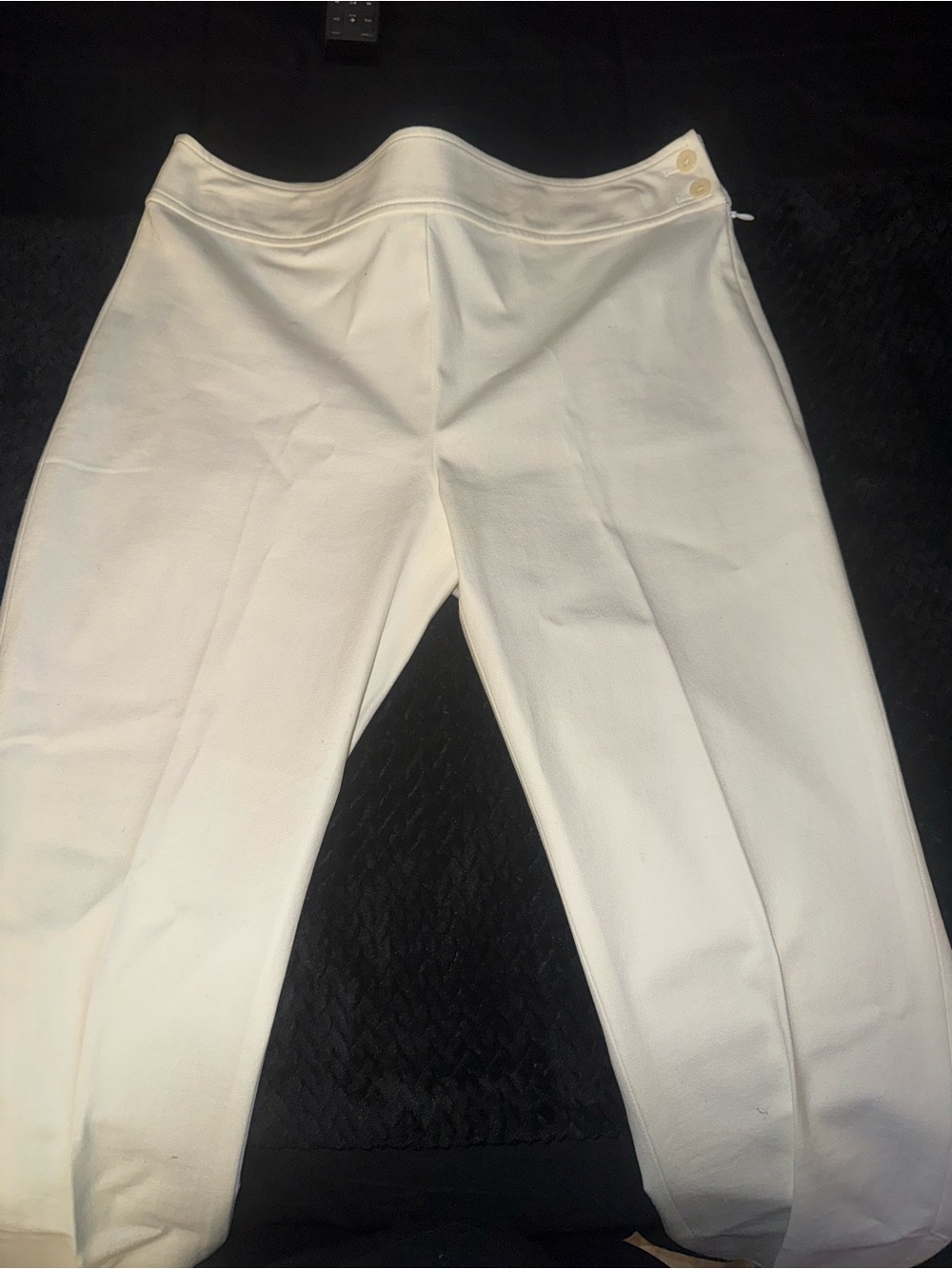 Ralph Lauren Cream Cropped Ankle Pants